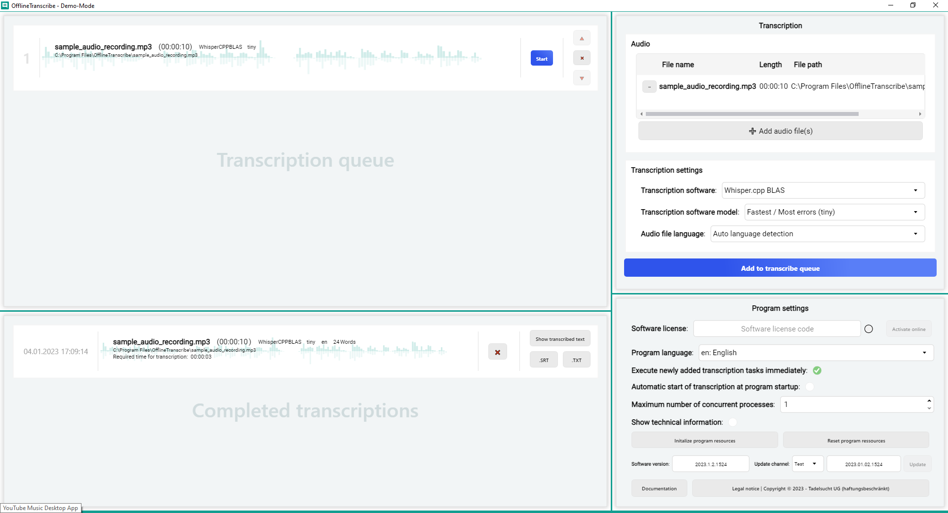 OfflineTranscribe 2023.01.02.1524 full